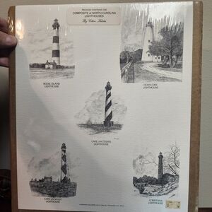 Composite of North Carolina Lighthouses Print